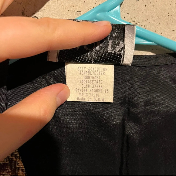 Vintage Facets Cat Vest All Over Print Cats USA Made Rare Vest Obscure Loud Sz M - Picture 4 of 7